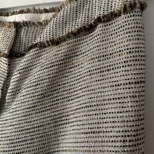 Trina Turk metallic thread crop pants.